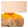 Dekoracyjna lampka stołowa ceramiczna podstawa z bawełnianym abażurem owalna nowoczesna na komodę DAVINA 47512/81/43 LUCIDE